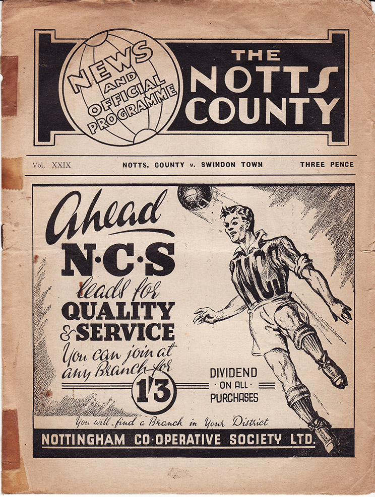 <b>Saturday, November 12, 1949</b><br />vs. Notts County (Away)